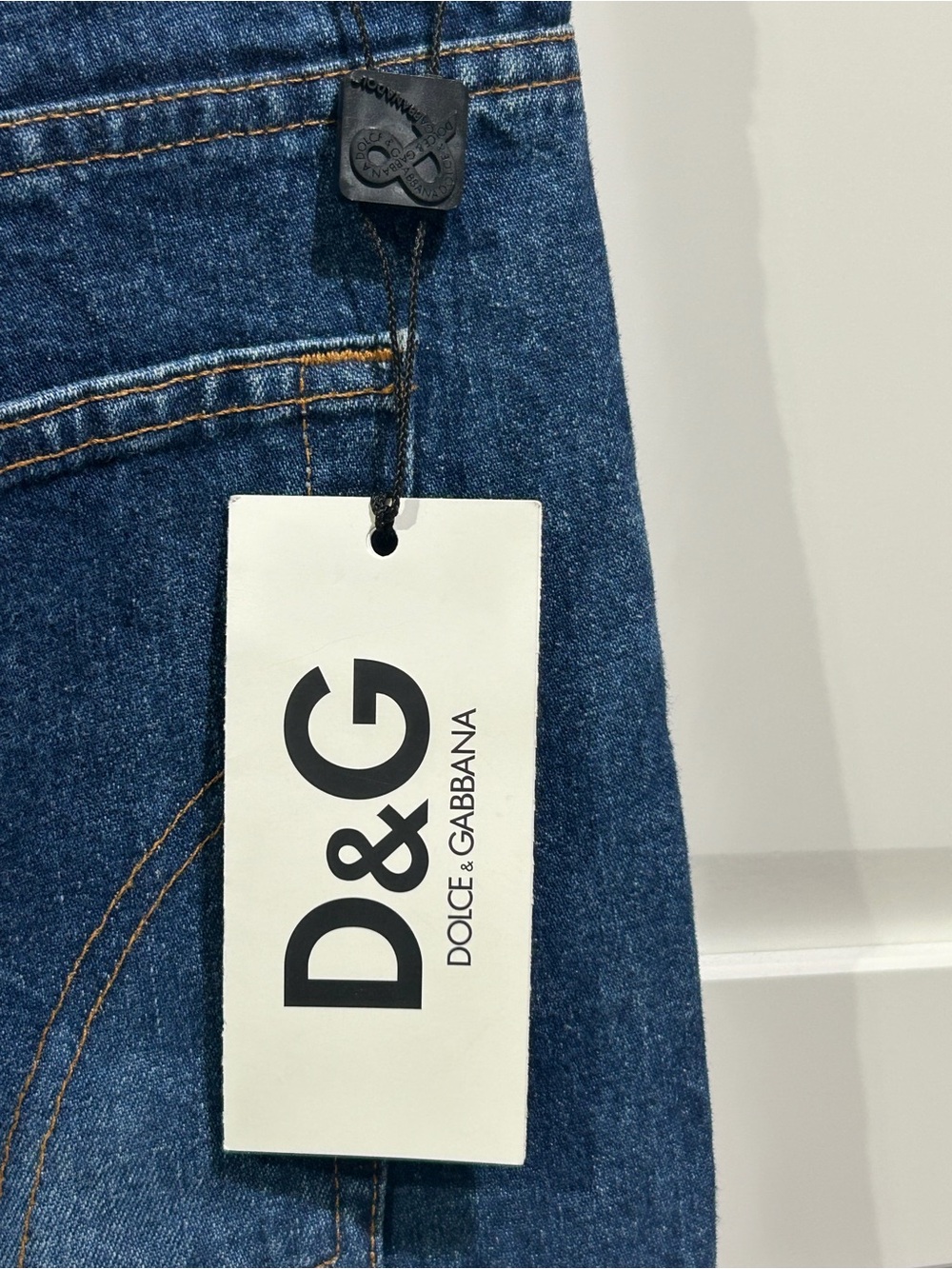 D&G Dolce & Gabbana Men’s Straight Jeans NWT Blue Denim Ittierre Italy - Picture 7 of 13